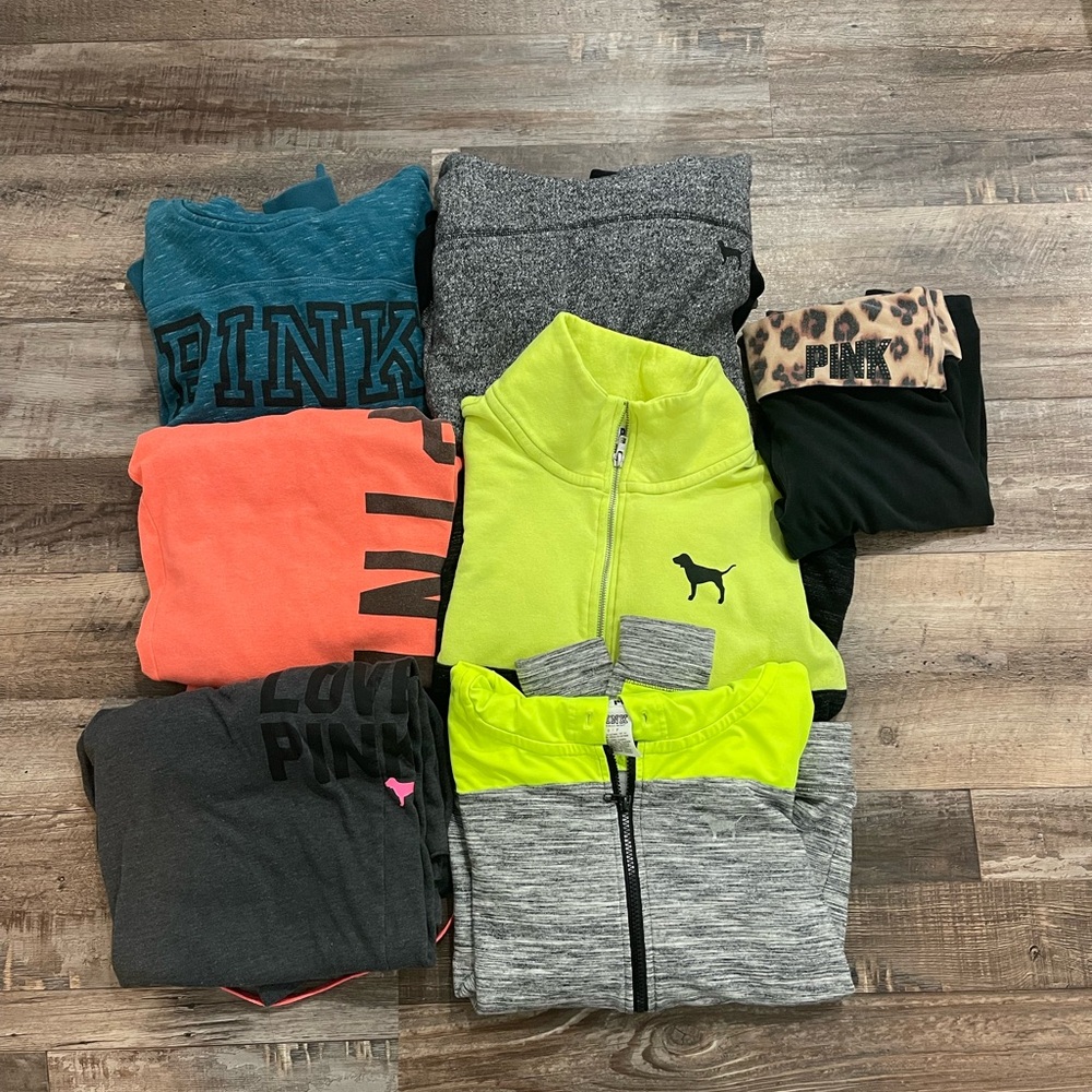 Lot of various PINK clothing all size small